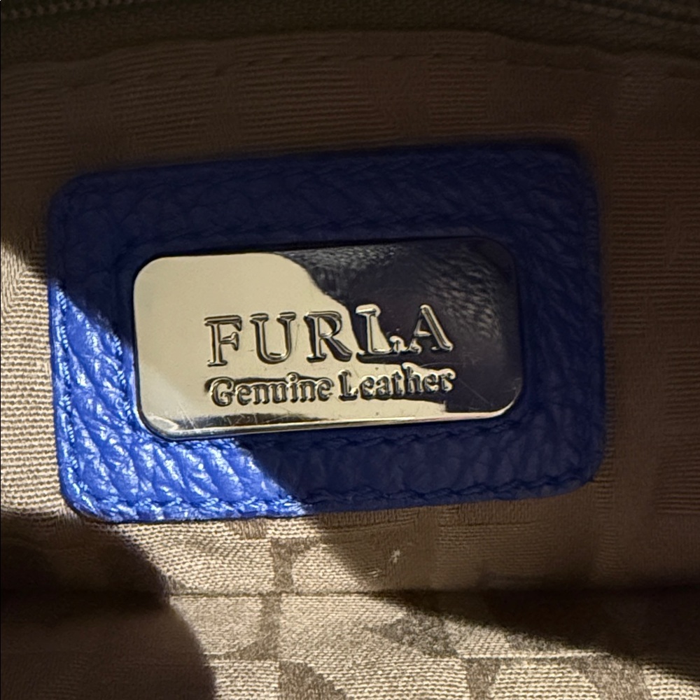 Furla Royal Blue Tote Bag - Picture 2 of 9
